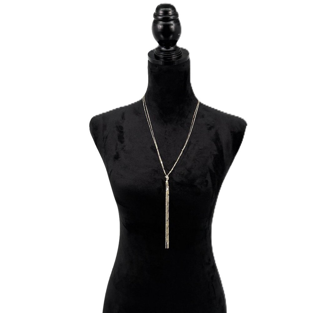 Bijoux Gold Knotted Chain 24"